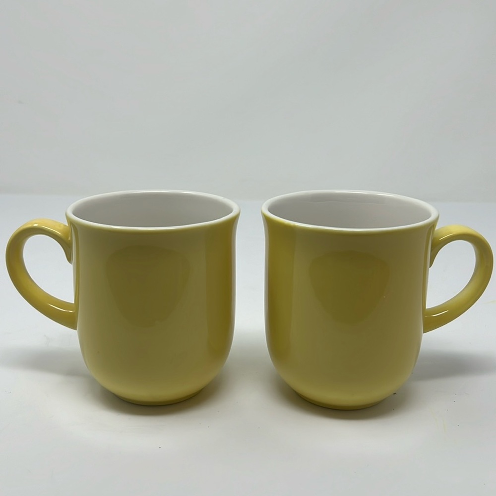 Set of two Yellow Mugs